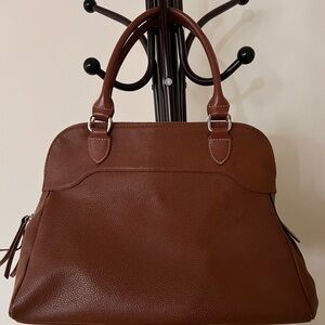 LONGCHAMP Elegant Brown Leather Handbag